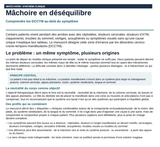 Page 1 Livre blanc occlusodontie